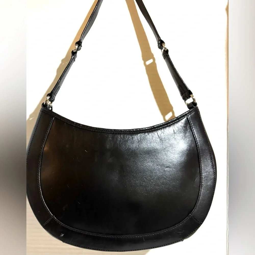 Black Leather Shoulder Bag
